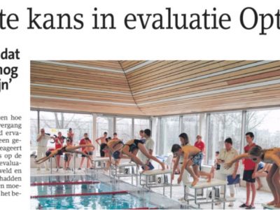 Gemiste kans in evaluatie Optisport