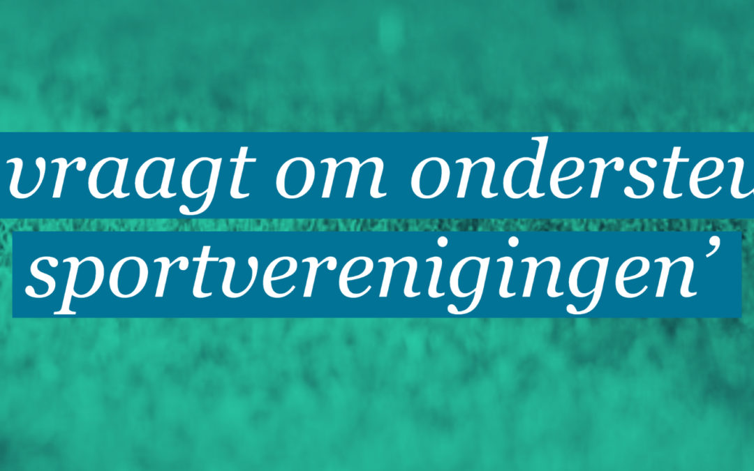 CDA vraagt om ondersteuning sportverenigingen