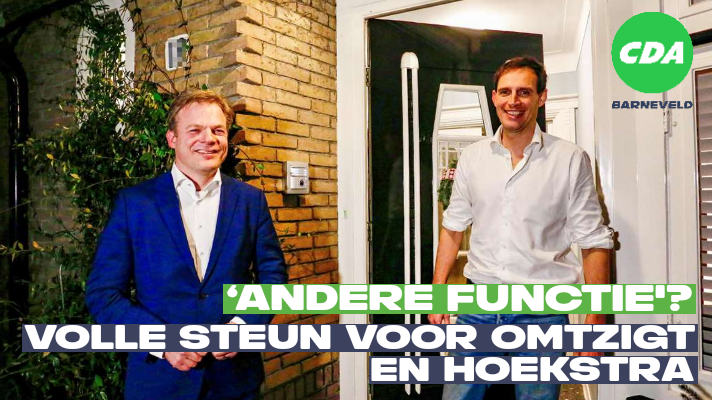 Volle steun voor Omtzigt en Hoekstra