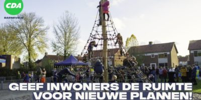 Geef inwoners de ruimte en budget voor nieuwe plannen