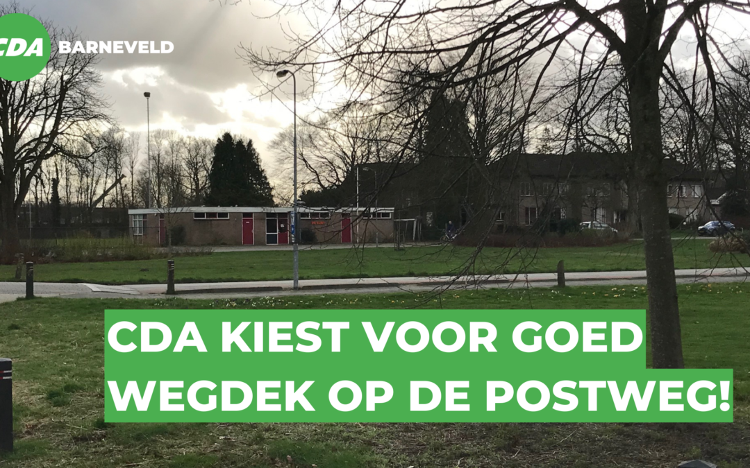 CDA kiest voor goed wegdek in De Glind