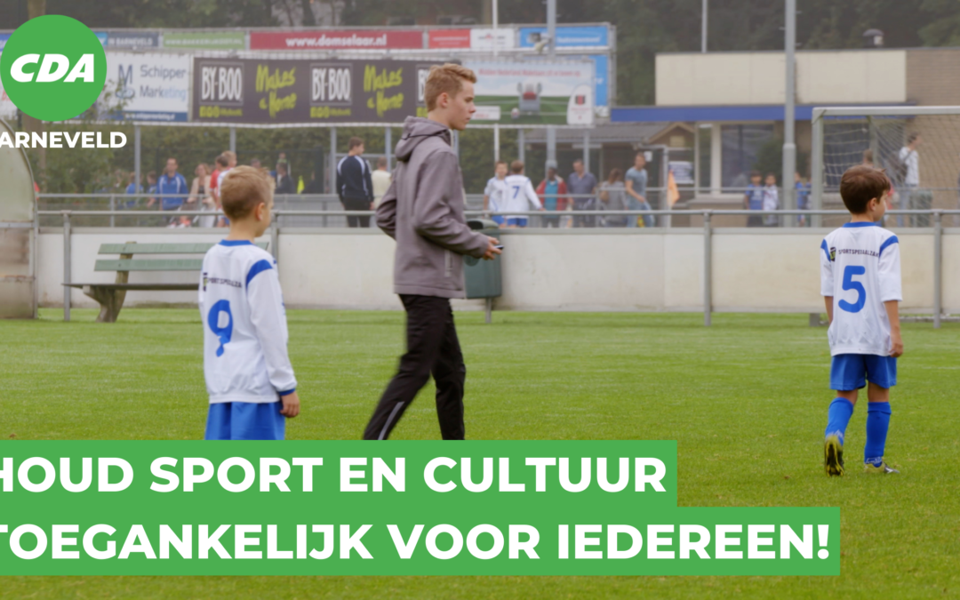 Houd muziekles en sportclub voor iedereen betaalbaar!