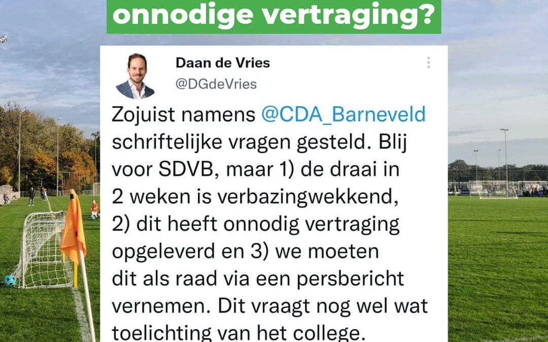 Schriftelijke vragen vertraging extra velden SDVB