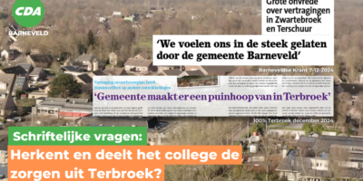 Schriftelijke vragen over zorgen Terbroek