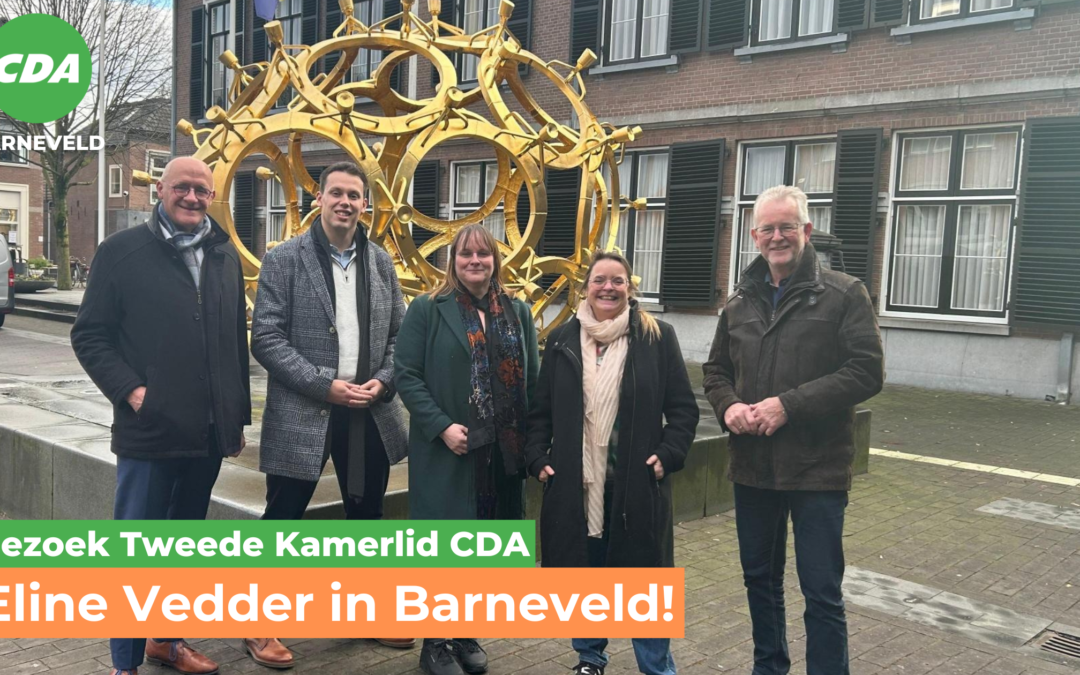 CDA-Kamerlid Eline Vedder op bezoek