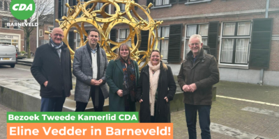 CDA-Kamerlid Eline Vedder op bezoek